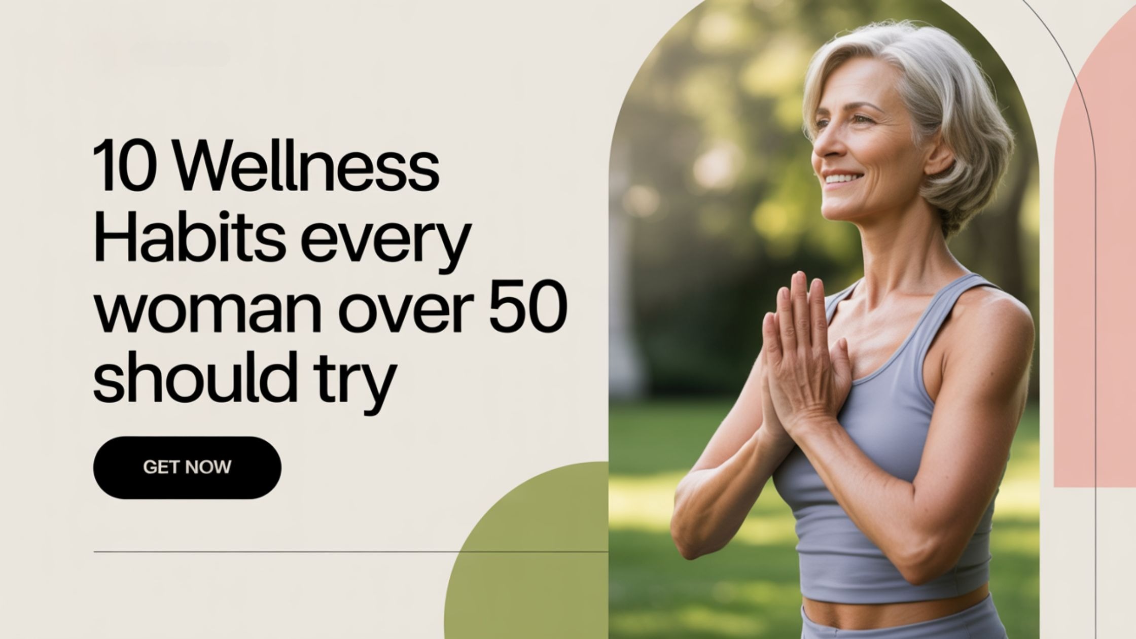 Wellness tips for women over 50 Woman doing yoga