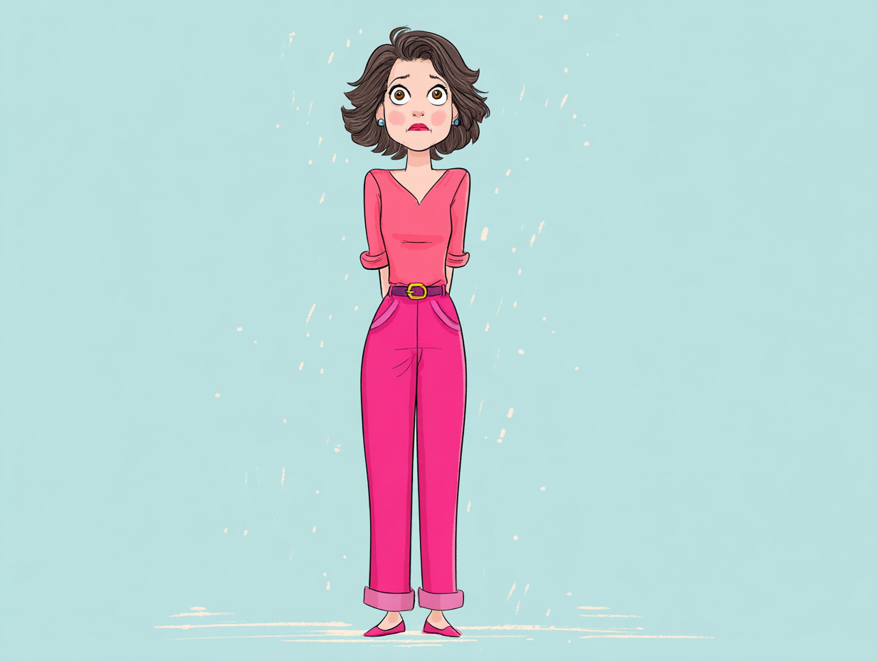cartoon a cartoon of a woman
