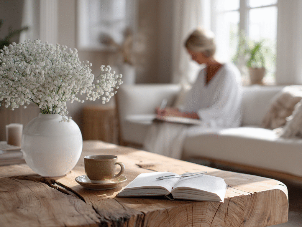 Midlife woman on couch
